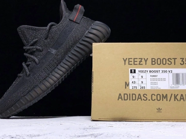 (Reflective) Boost - Static Black 350 V2 Adidas Yeezy FU9007 0712
